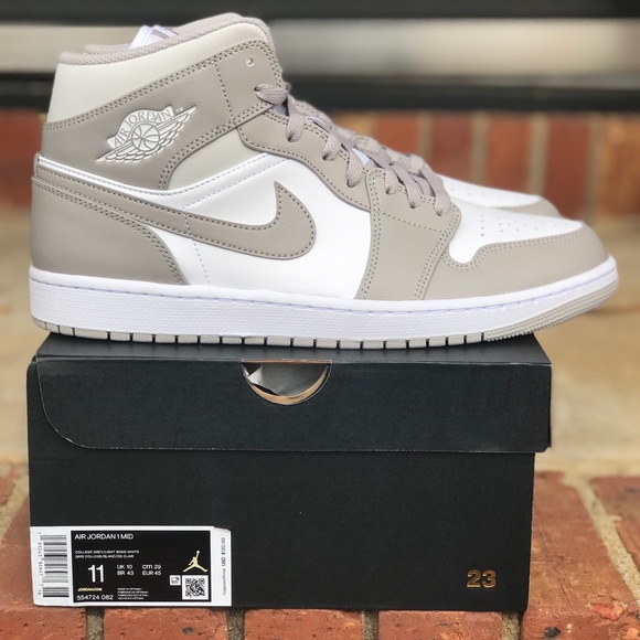 Air Jordan 1 Mid Linen (2021) Size 10 & 11 - Picture 2 of 10